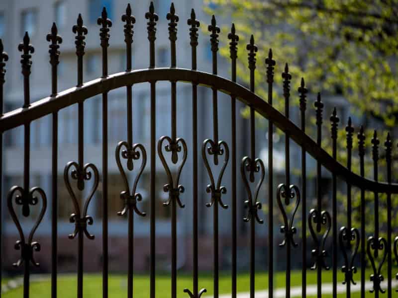 Decorative Iron Fence Installation image