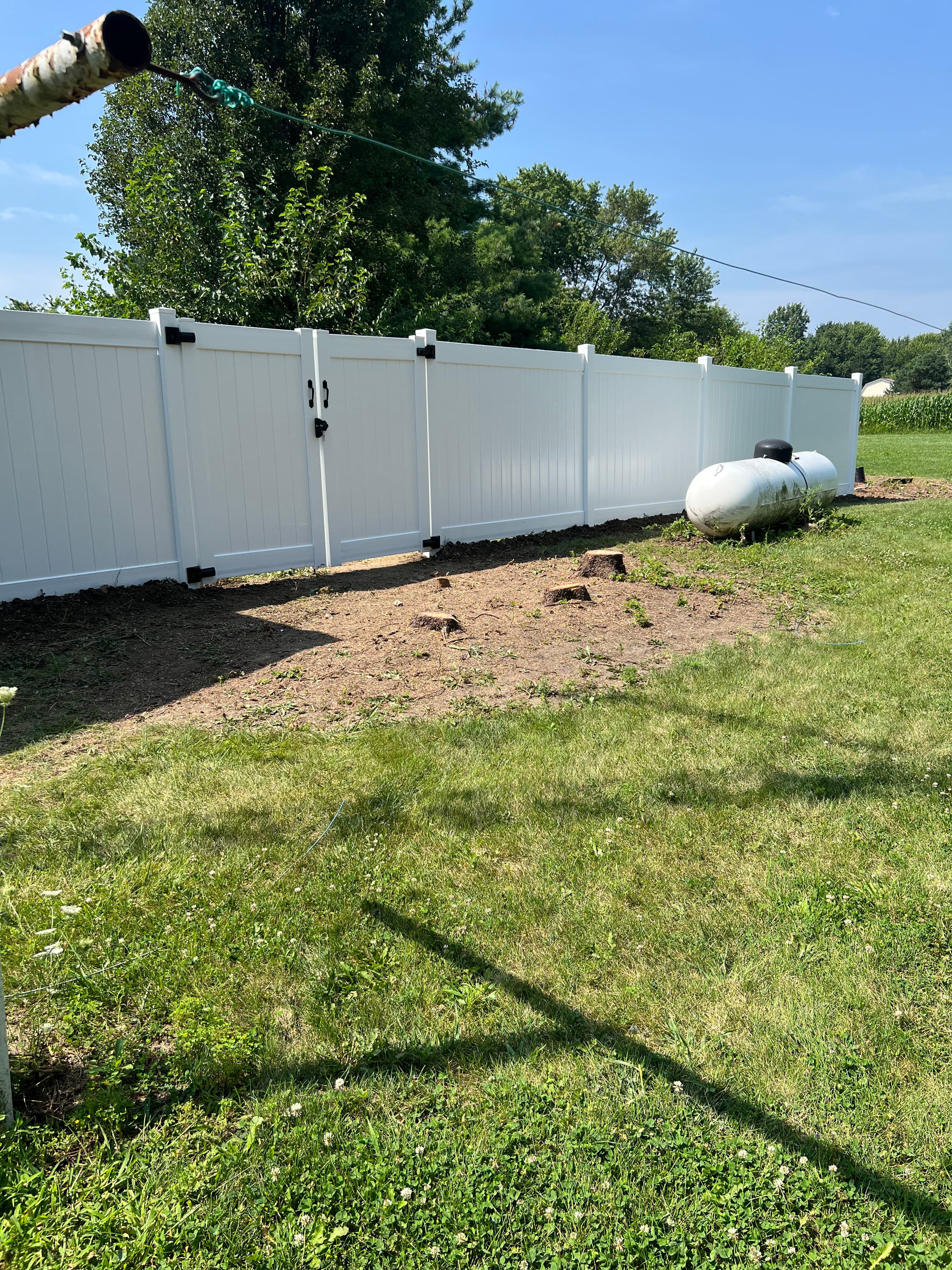 Project White Vinyl Privacy Fence Install That Means Business image