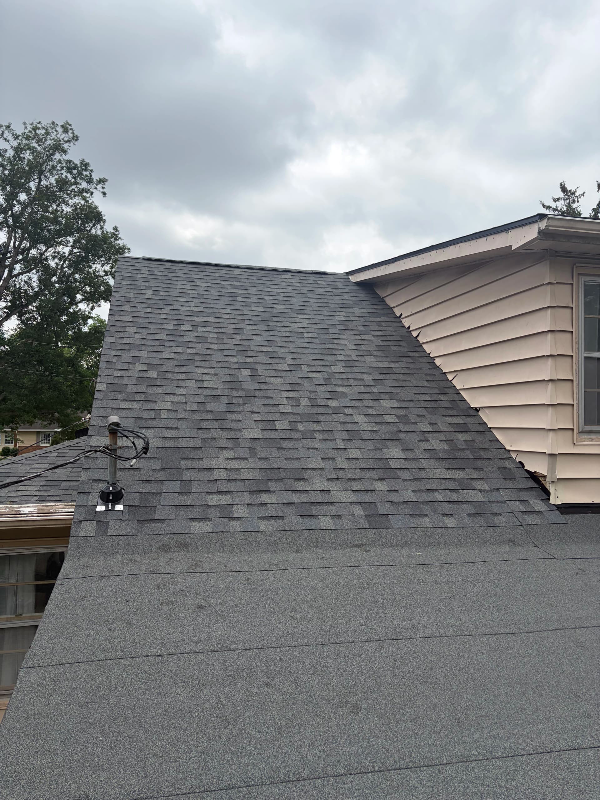 Full Roof Replacement in Lima With Owens Corning Shingles and Rolled Roofing