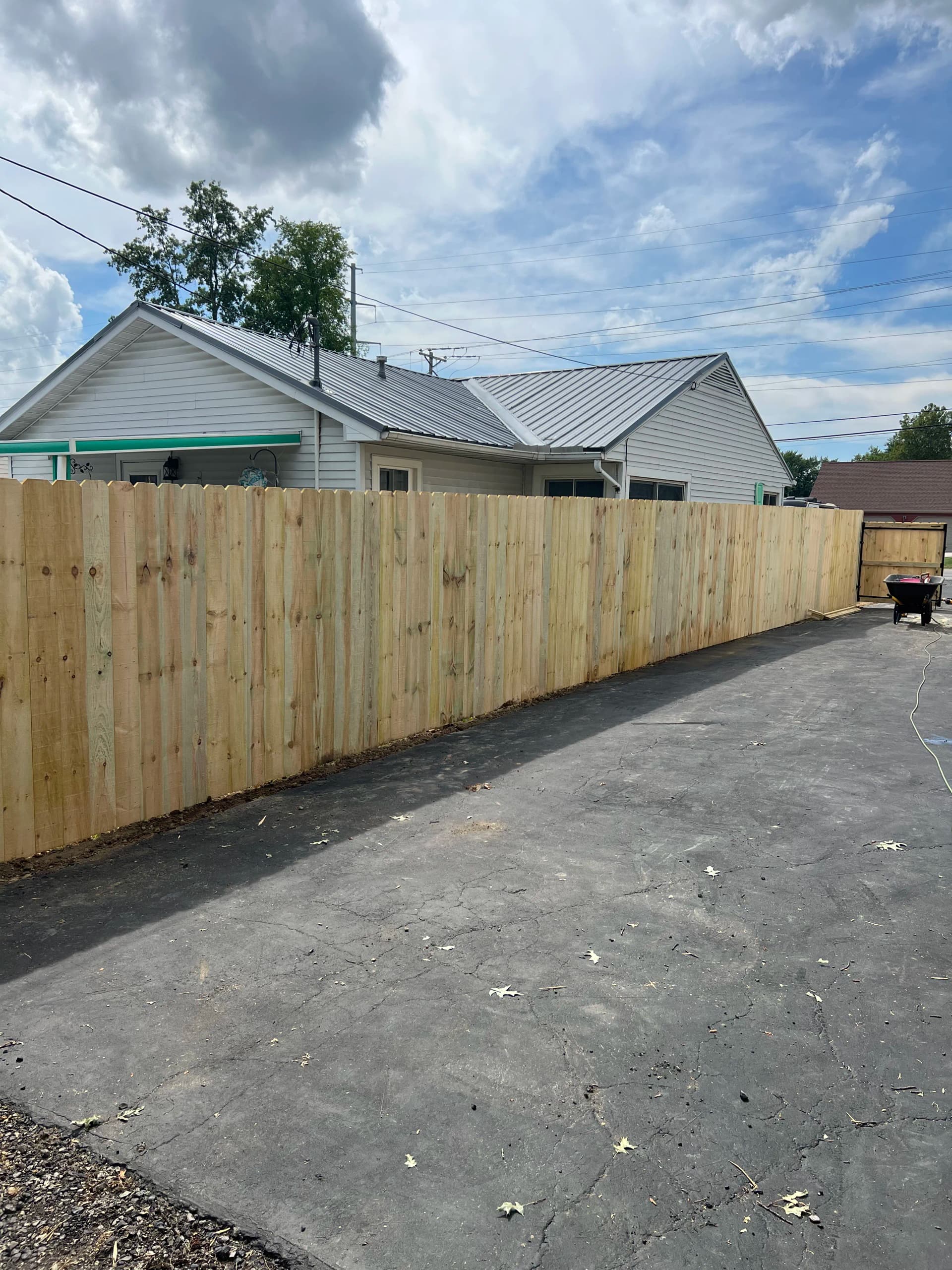 Wood Privacy Fence and Gate Installation in Lima Ohio