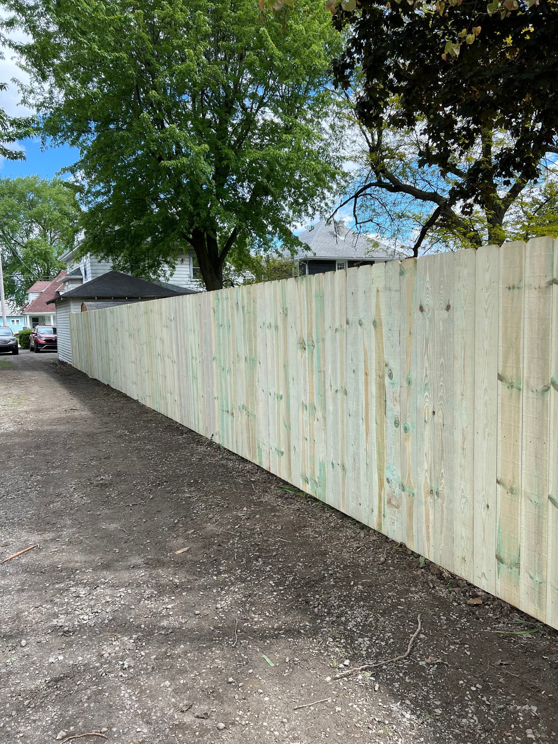 Gallery photos for Full Fence Tear-Out and Wood Privacy Fence Install on Kibby St in Lima: Image #3