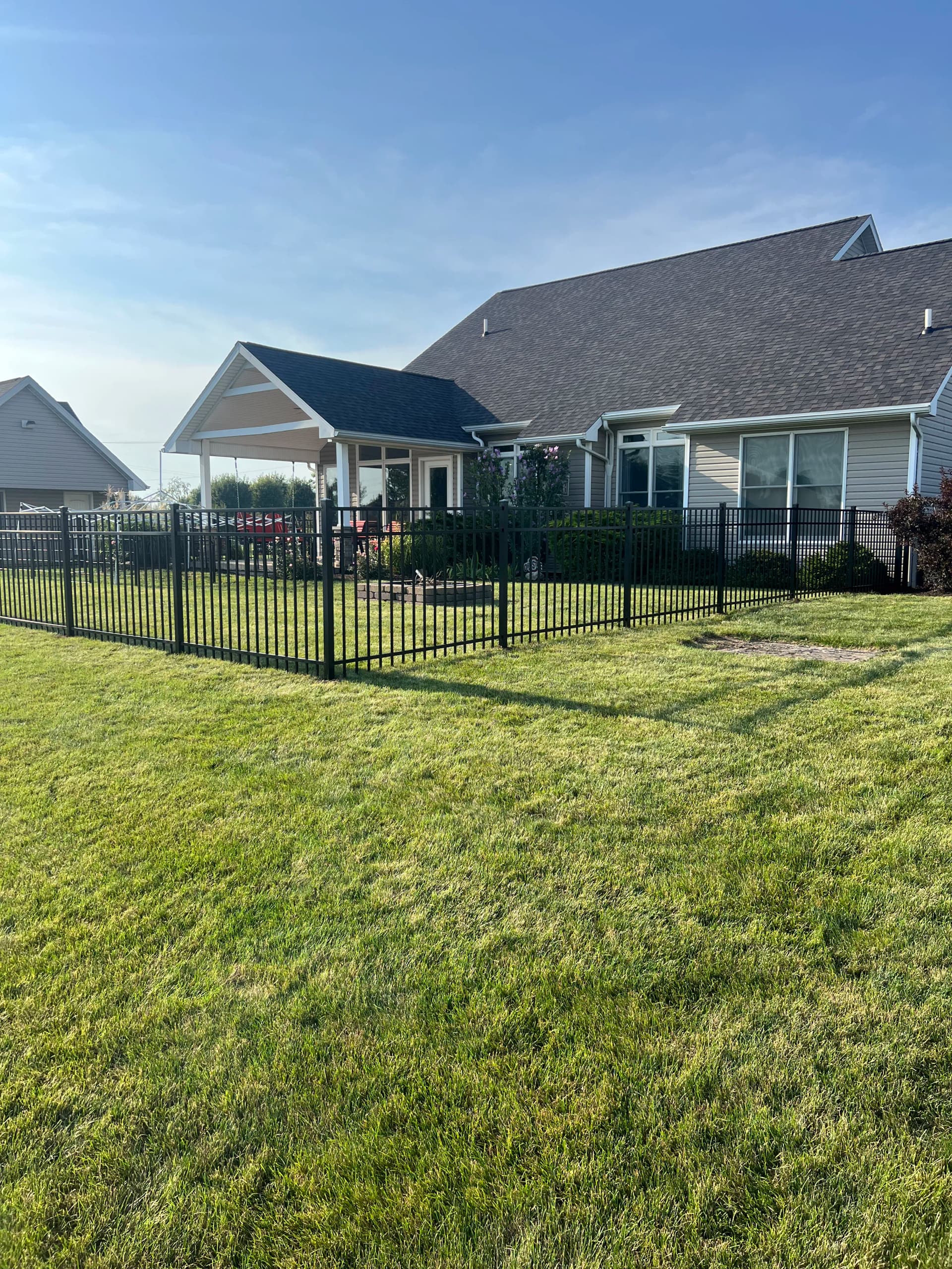 Aluminum Fence Installation on a Waterfront Property in Fort Jennings