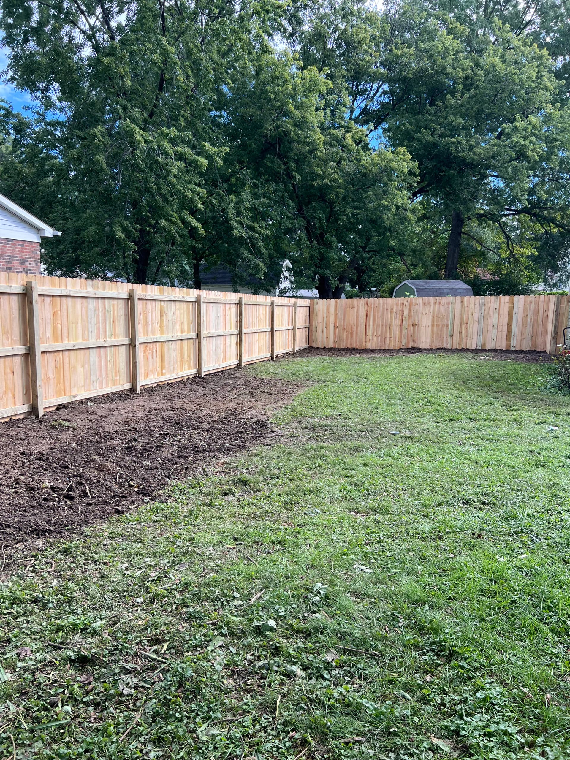 Gallery photos for Old Fence Out, New Wood Privacy Fence In - Lima Ohio: Image #1