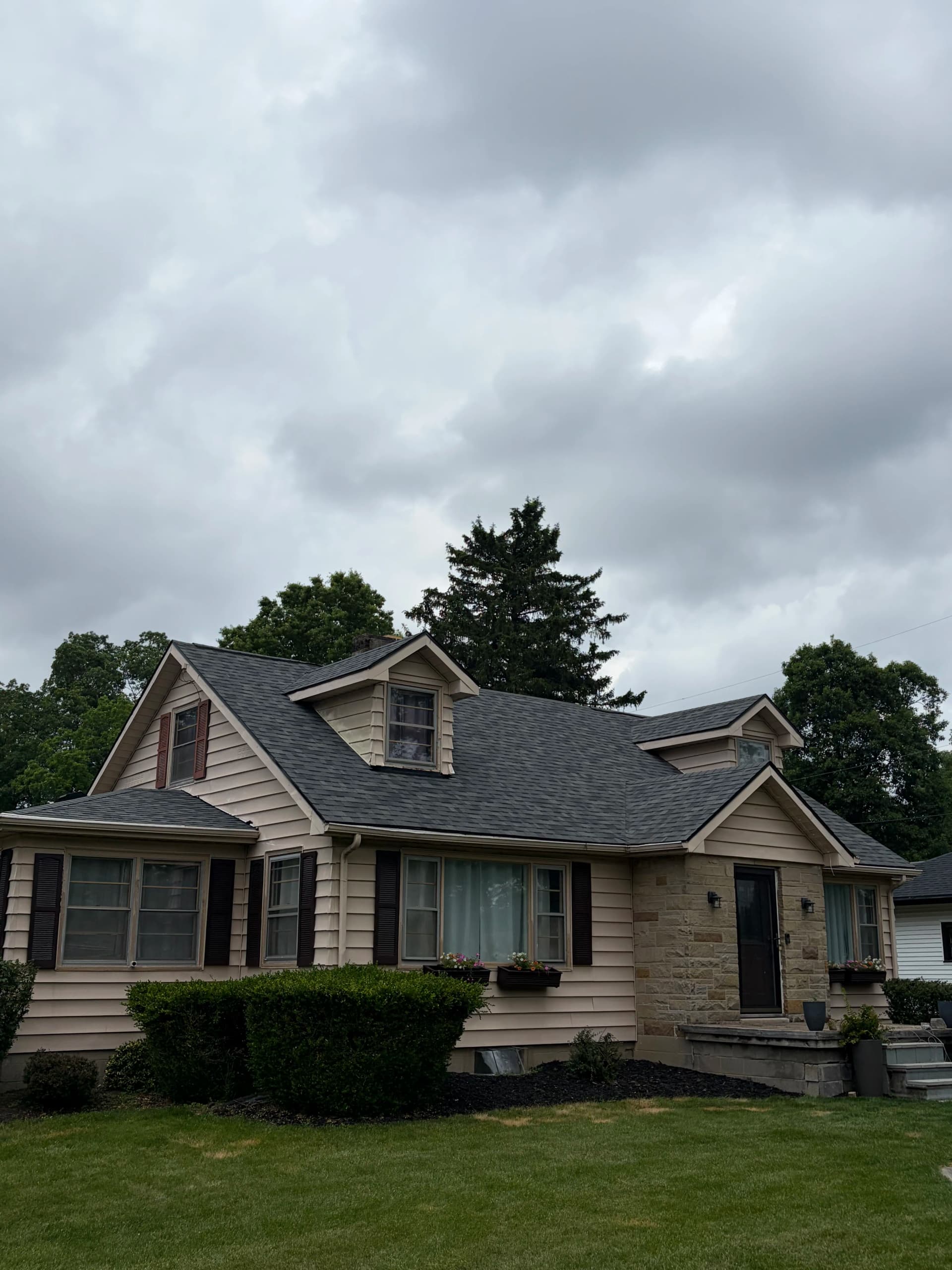 Full Roof Replacement in Lima With Owens Corning Shingles and Rolled Roofing