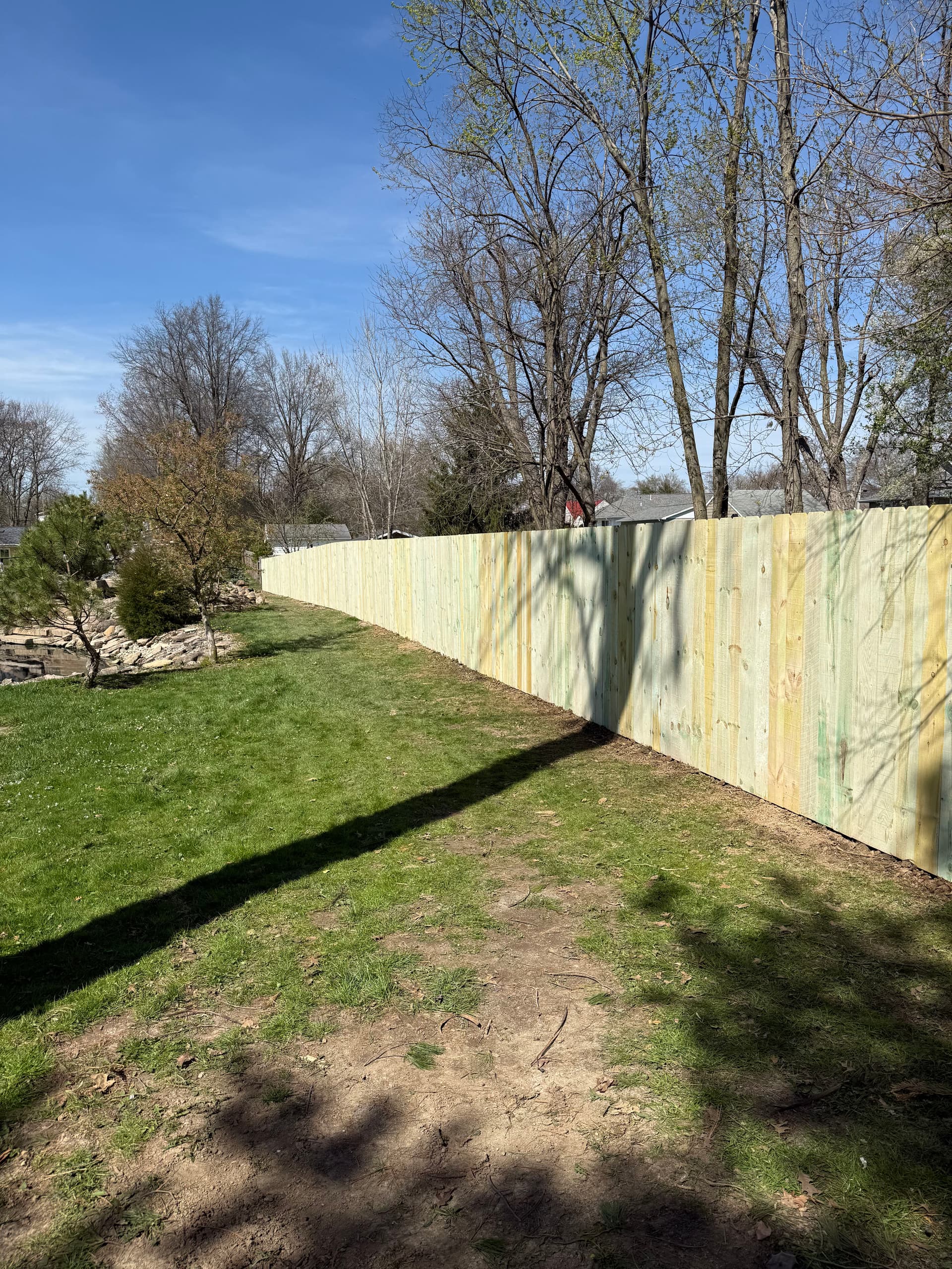 Gallery photos for Storm-Damaged Fence Replaced with Solid Wood Privacy Fence in Shawnee: Image #1