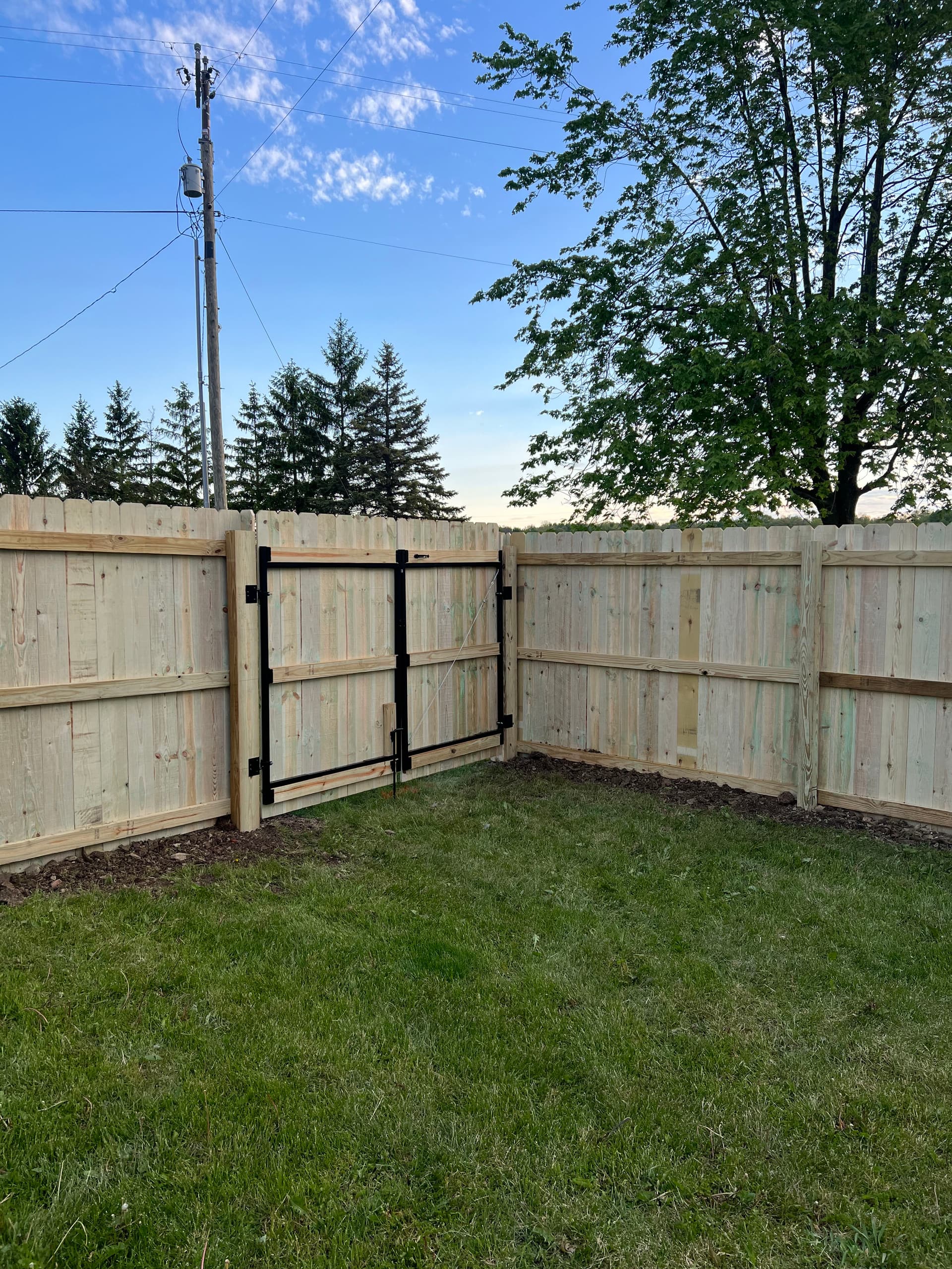 Gallery photos for Brand New Wood Privacy Fence Installed in Fort Jennings: Image #3
