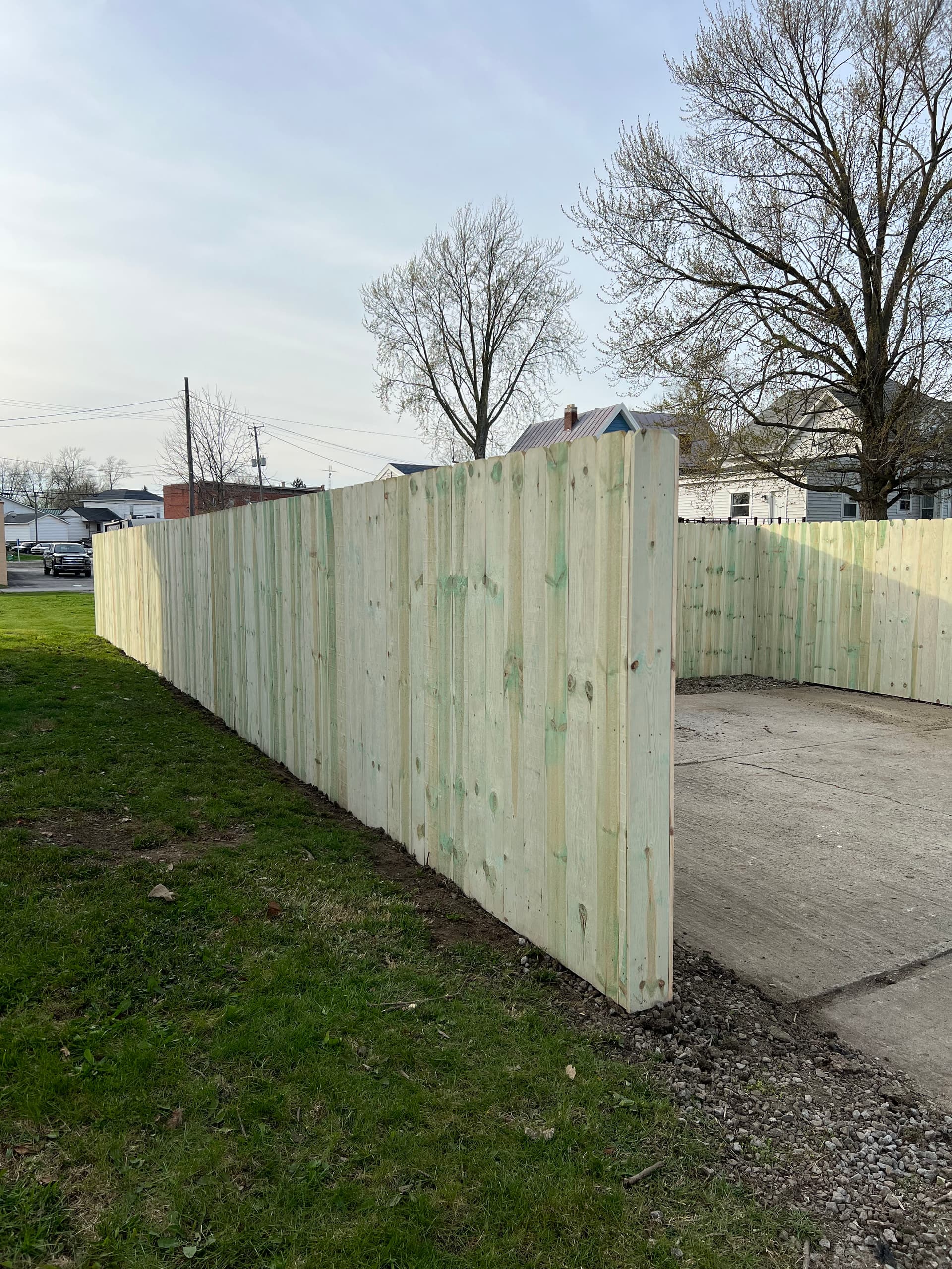 Gallery photos for Full Tear-Out and Wood Privacy Fence Install in Lima: Image #2