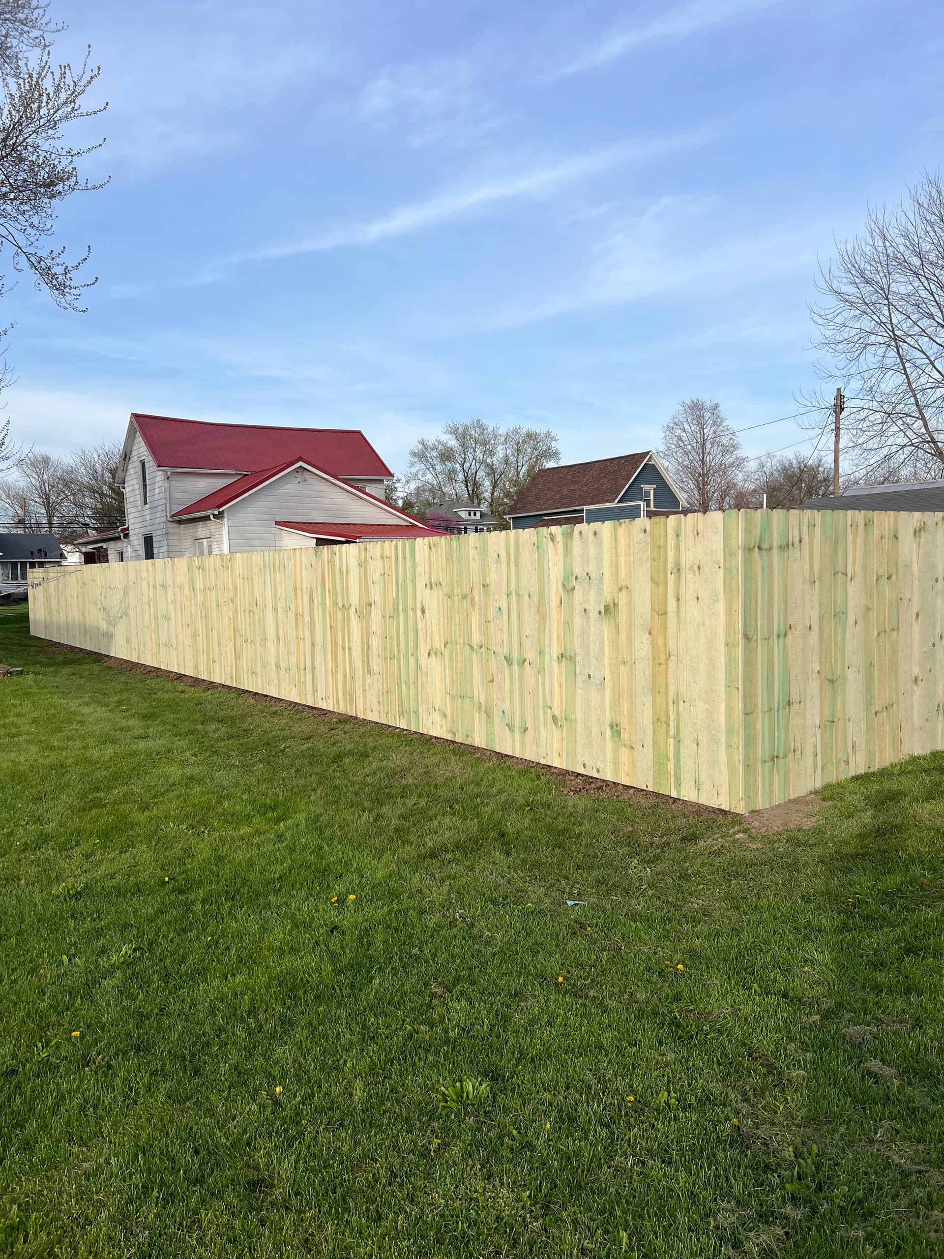 Gallery photos for Full Tear-Out and Wood Privacy Fence Install in Lima: Image #1
