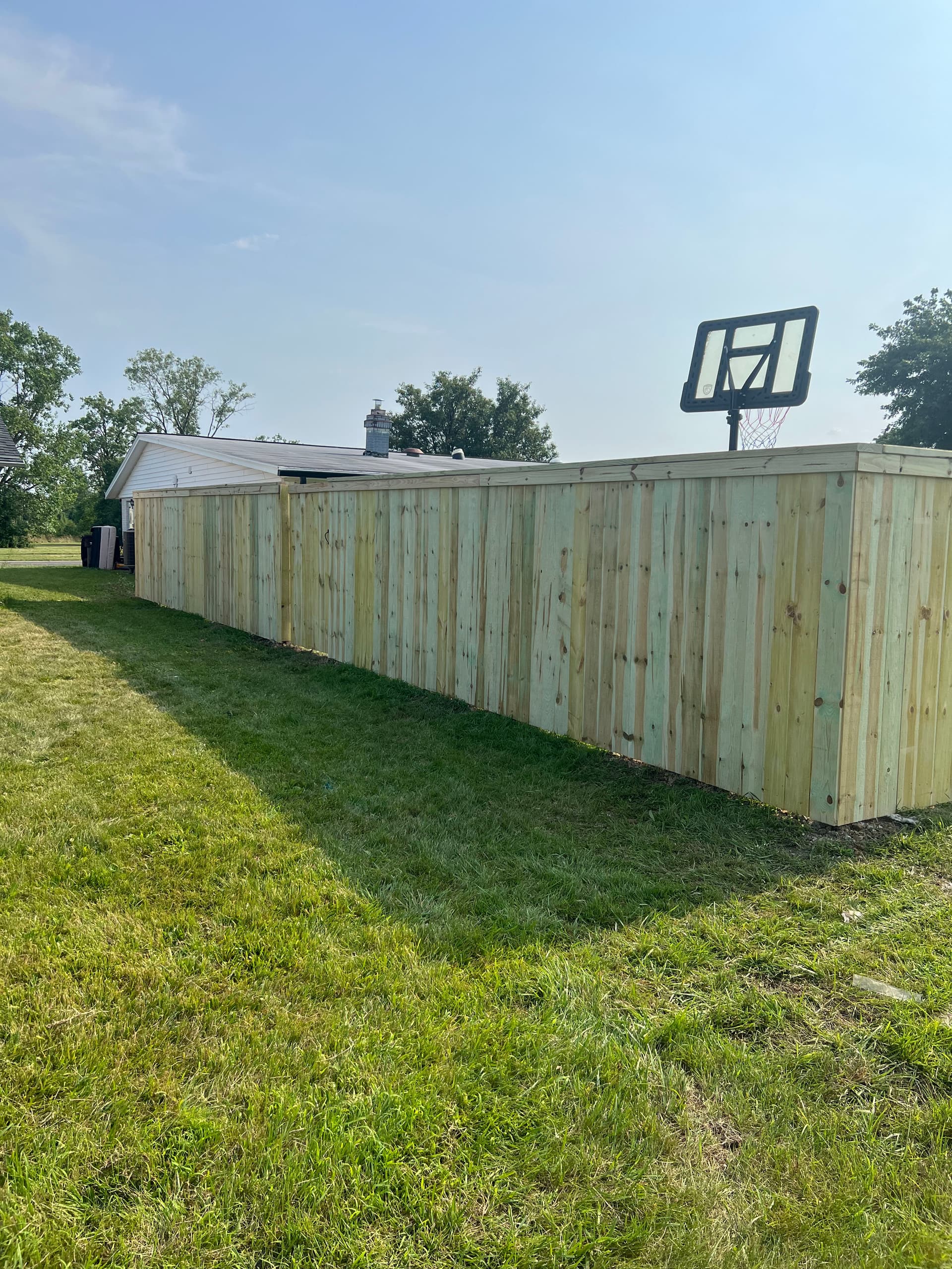 Gallery photos for 6-Foot Wood Privacy Fence with Cap and Trim in Lima: Image #3