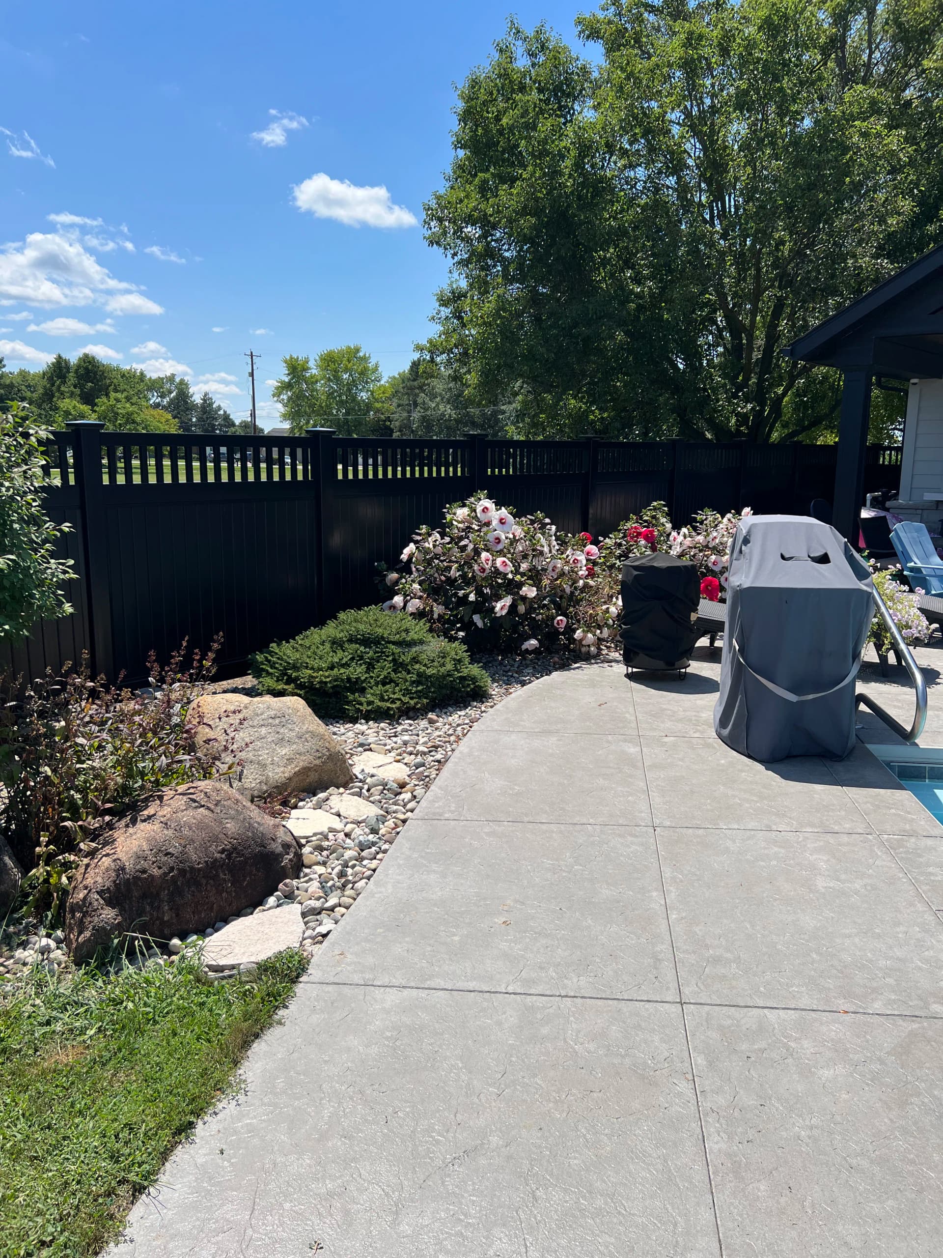 Gallery photos for Black Vinyl Privacy Fence Installation in Delphos Ohio: Image #1