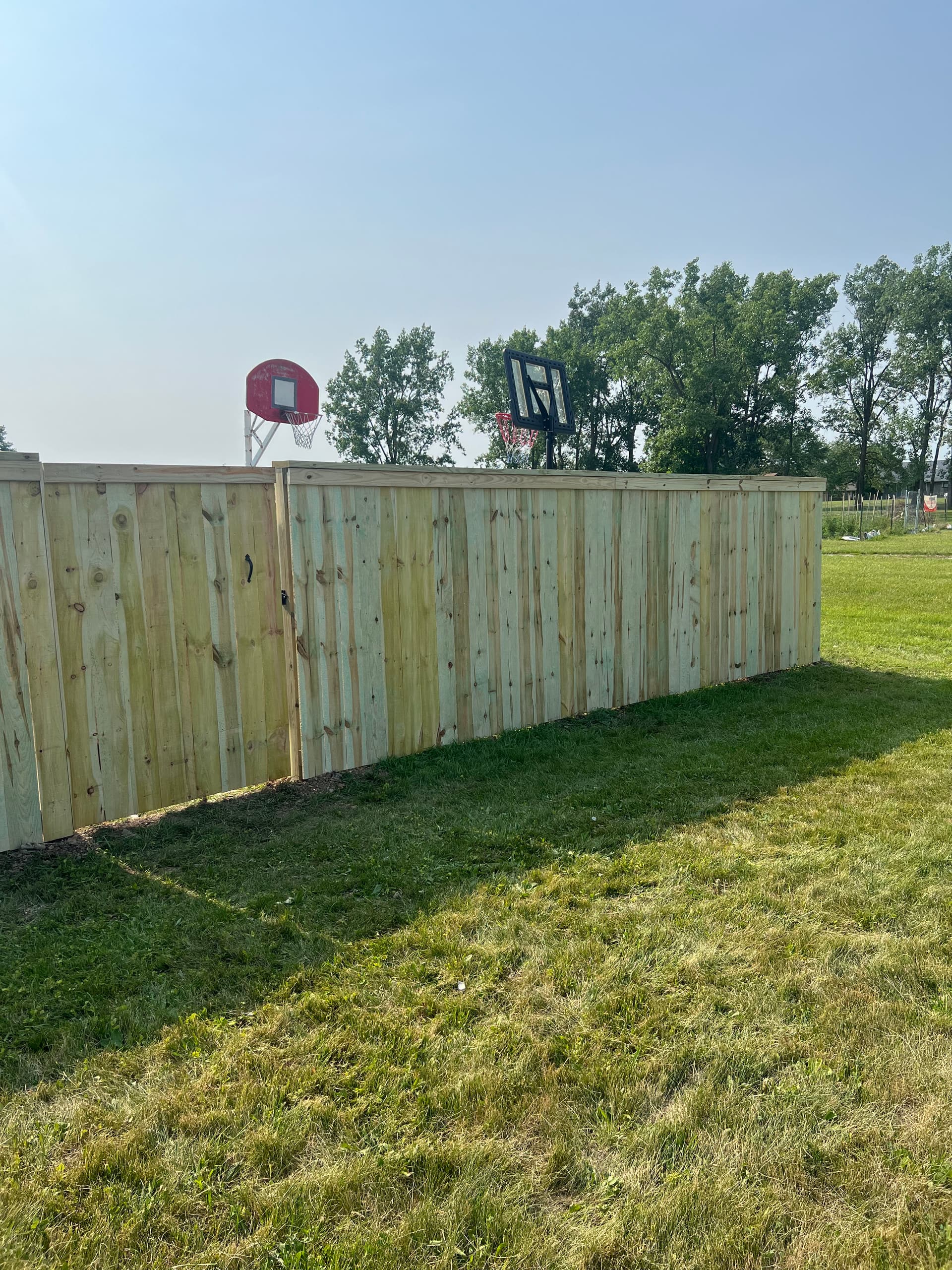 Gallery photos for 6-Foot Wood Privacy Fence with Cap and Trim in Lima: Image #2