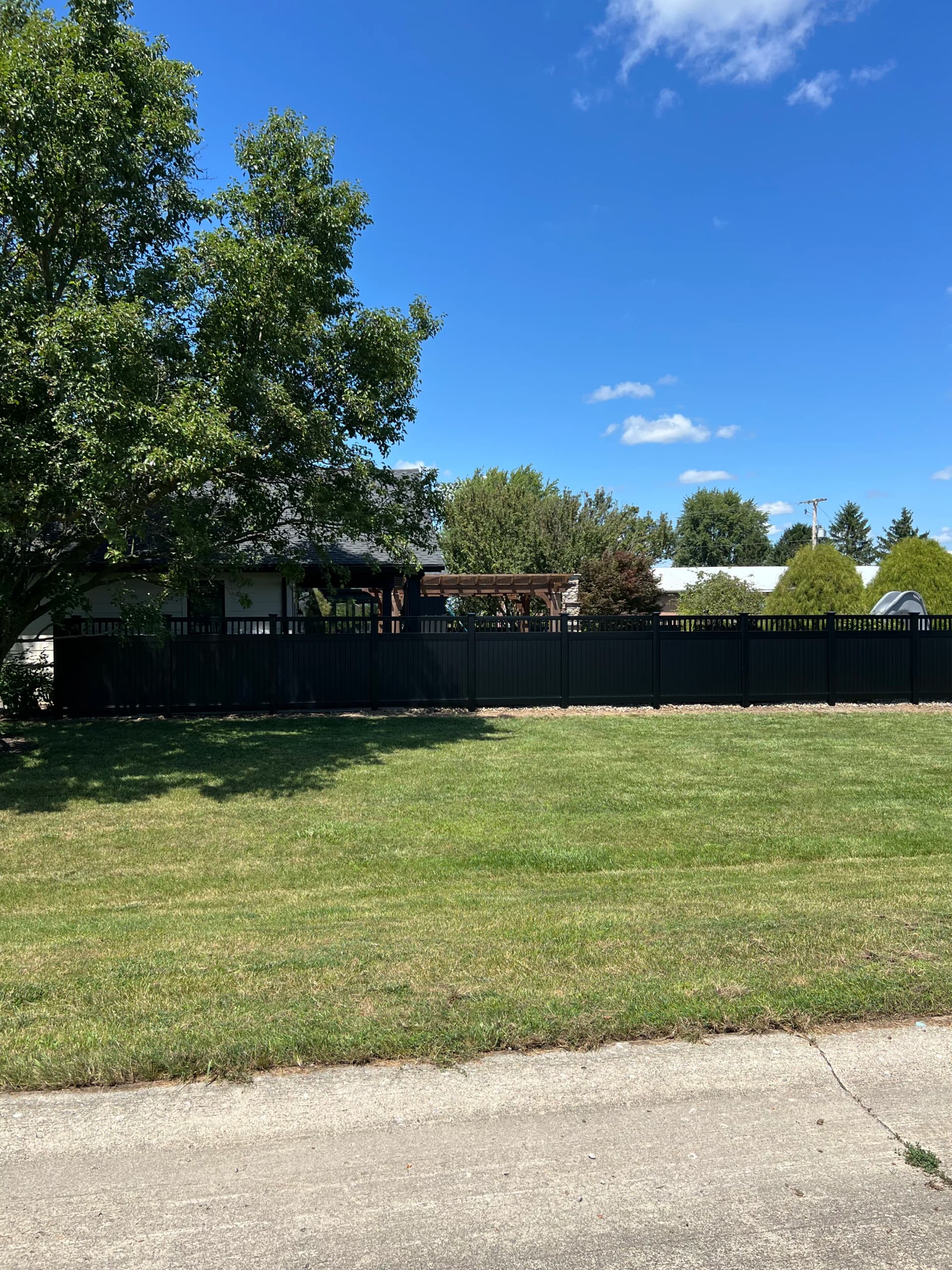 Gallery photos for Black Vinyl Privacy Fence Installation in Delphos Ohio: Image #5