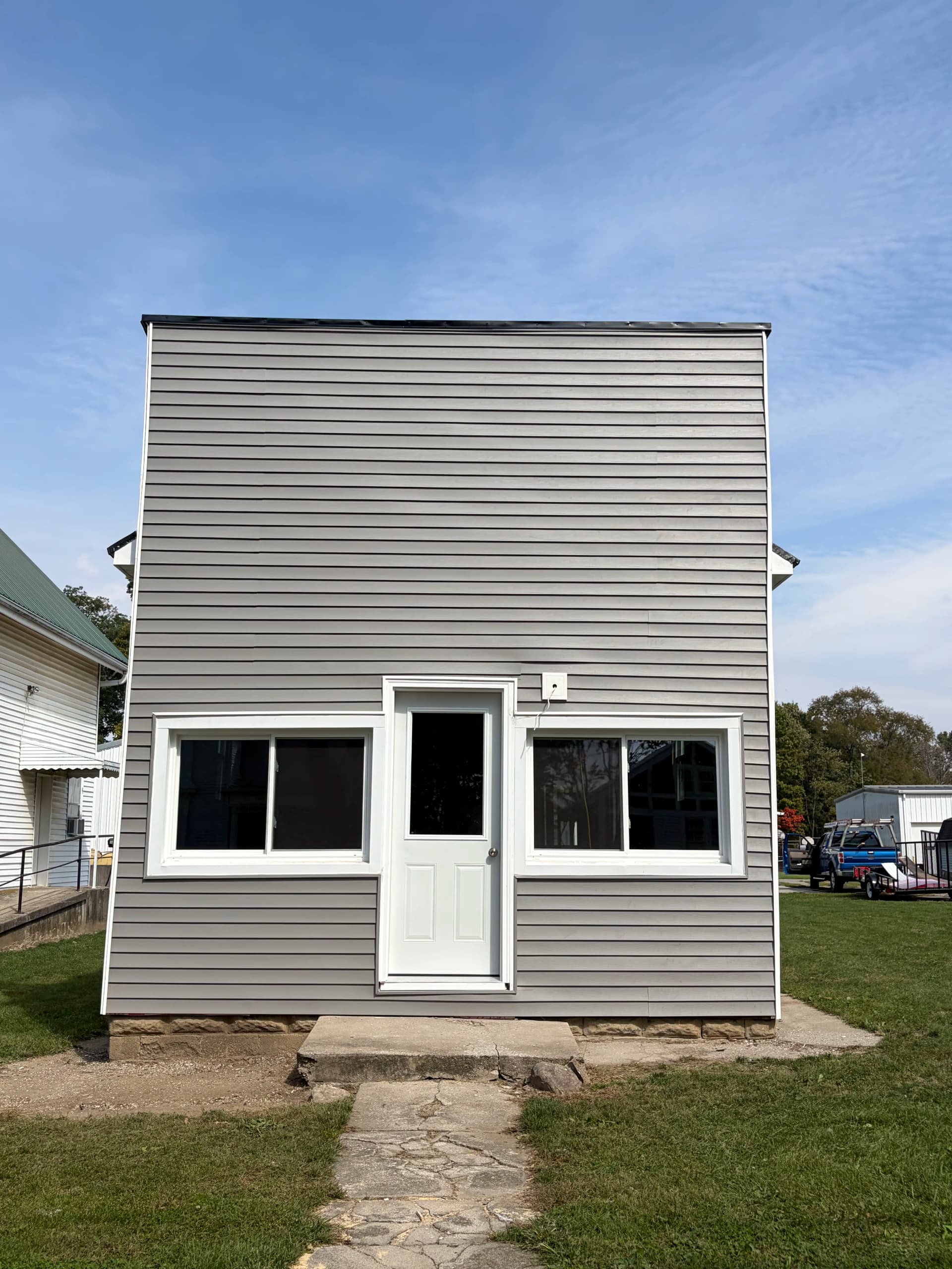 Gallery photos for Gomer Barbershop Gets Fresh Vinyl Siding and Custom Trim: Image #9