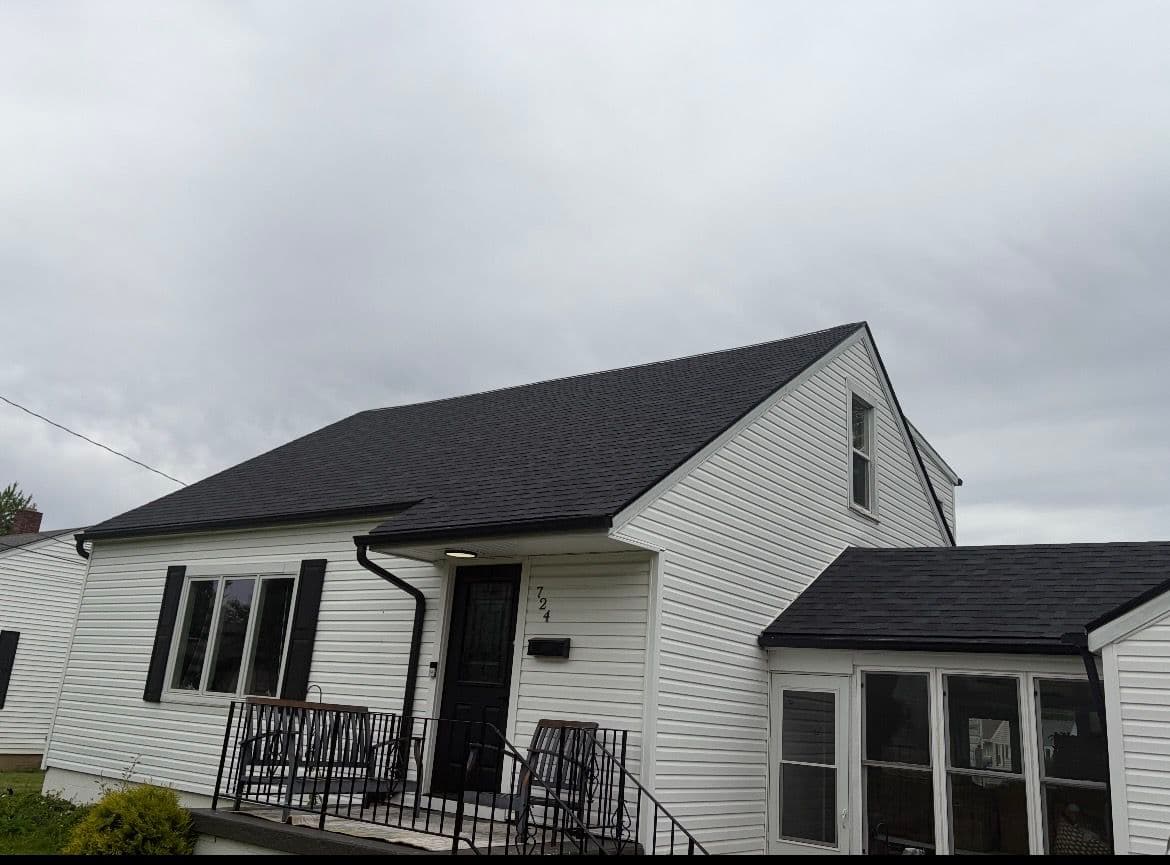 Onyx Black Shingle Roof Installation in Lima Ohio image