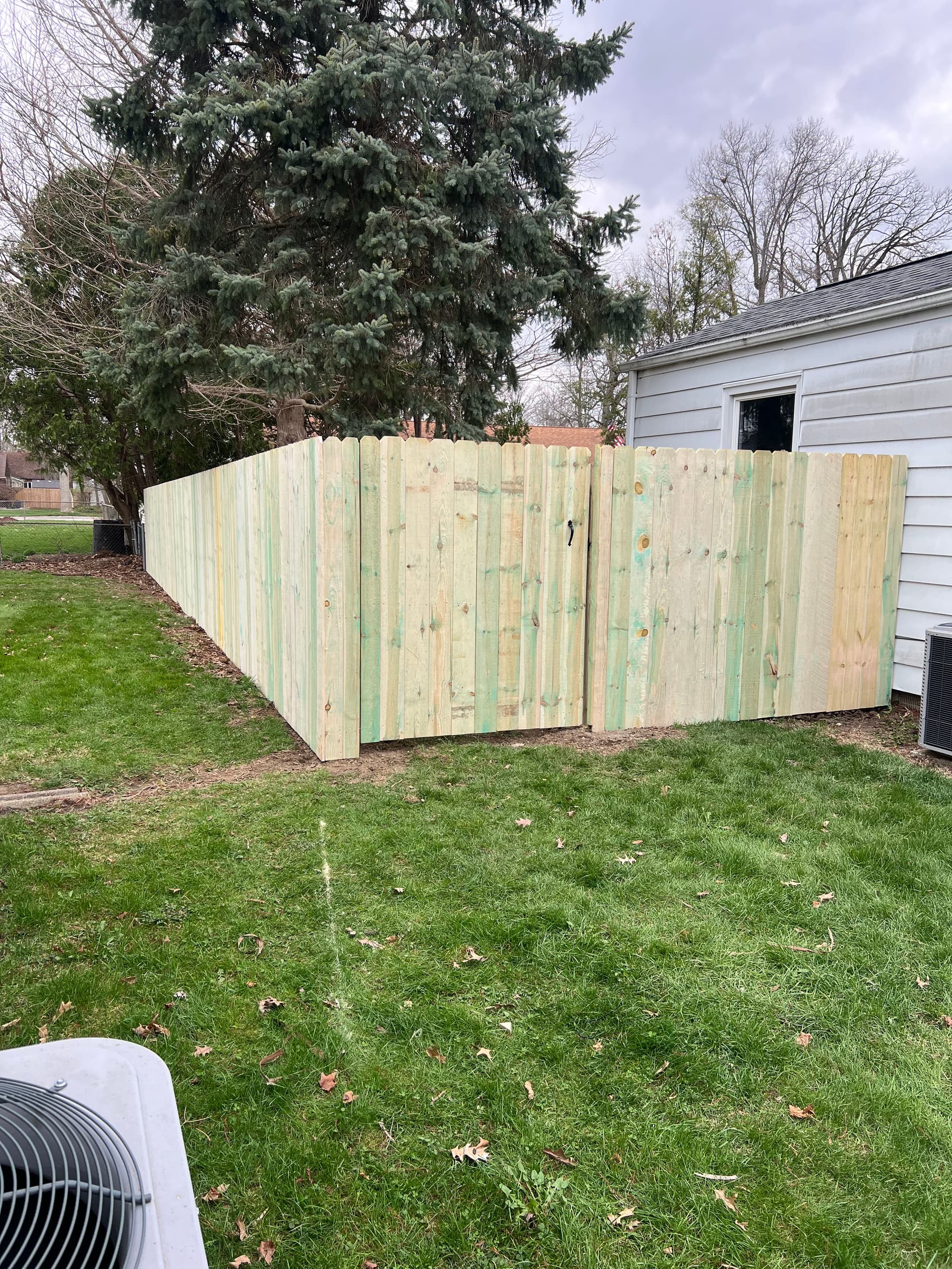 Chain Link Replaced with Wood Privacy Fence in Celina Ohio image