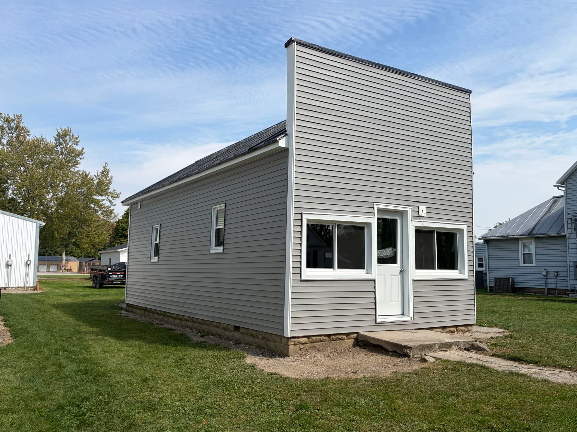 Gallery photos for Gomer Barbershop Gets Fresh Vinyl Siding and Custom Trim: Image #6