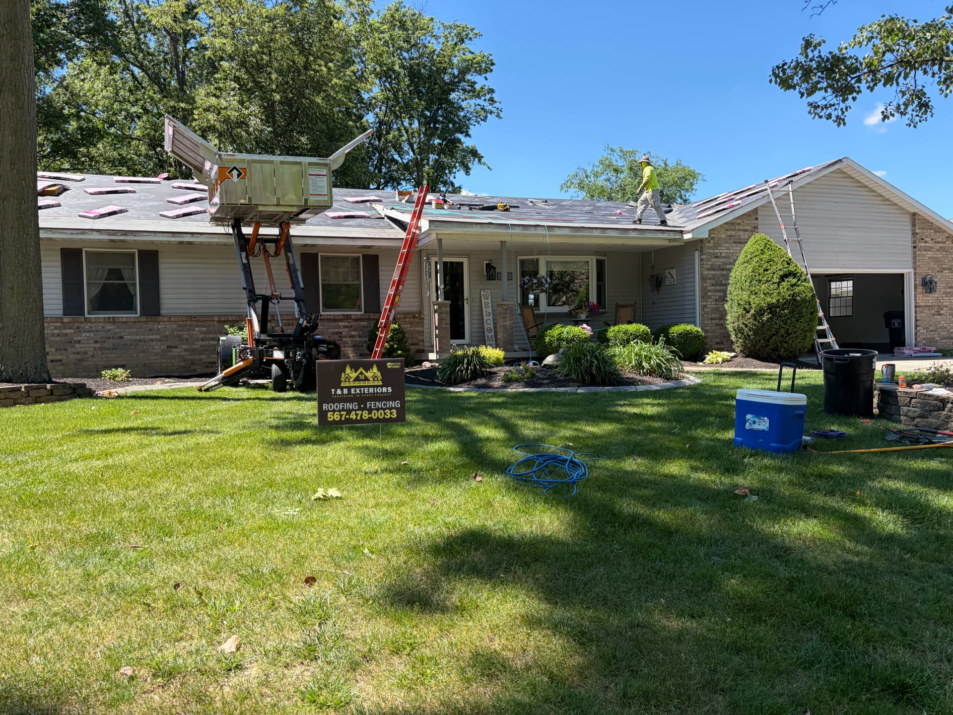 Owens Corning Roof Replacement With New Seamless Gutters image